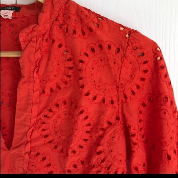 J CREW Eyelet Flowy Tunic - Picture 5 of 6